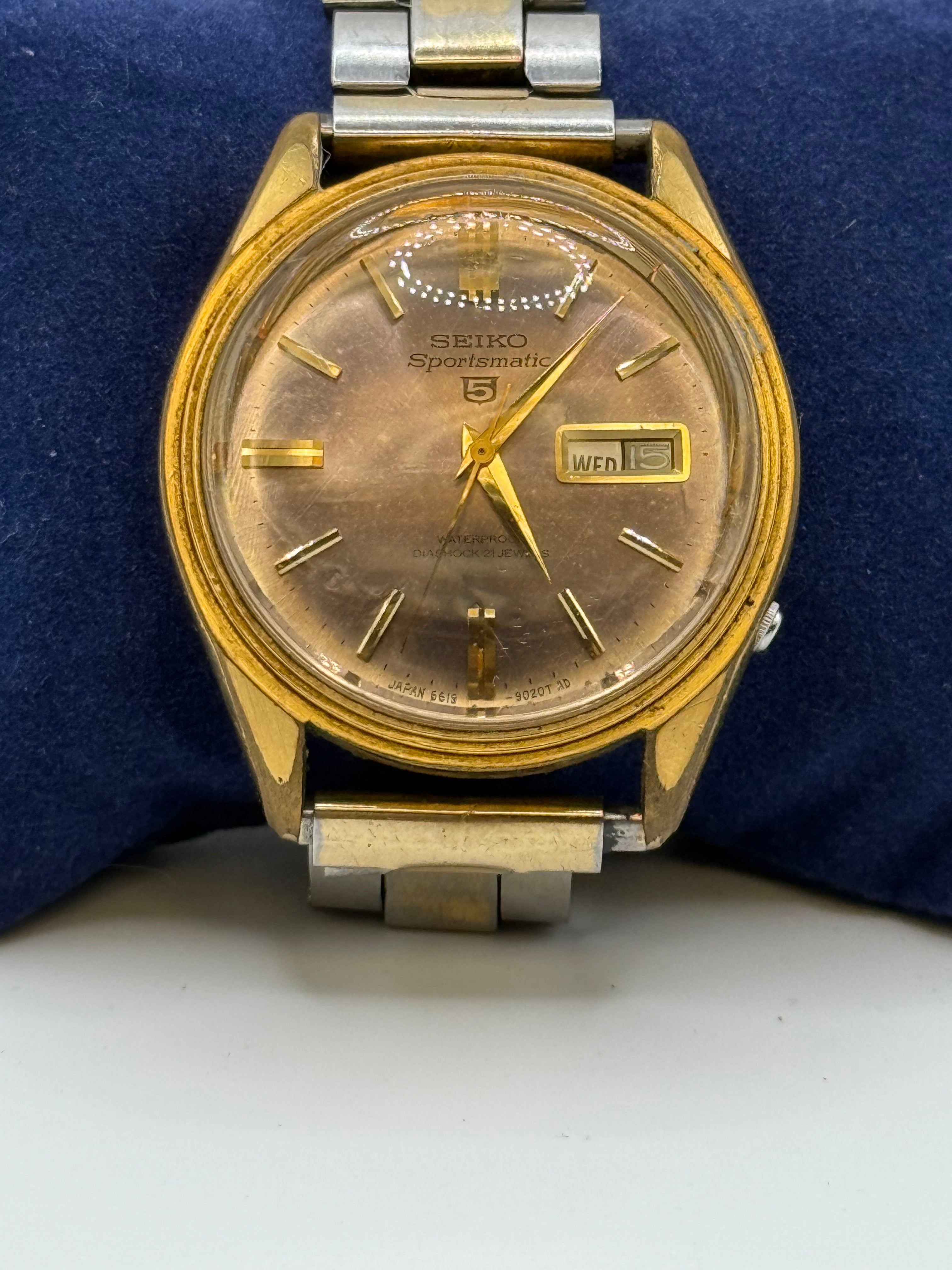 Pre-Owned Vintage 1966 Men’s Seiko Sportsmatic Diashock Automatic Watch-Rare Japanese Domestic Market