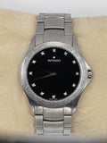 Movado Masino Quartz Men’s Watch 0606185 With Diamond Accents - Pre-Owned