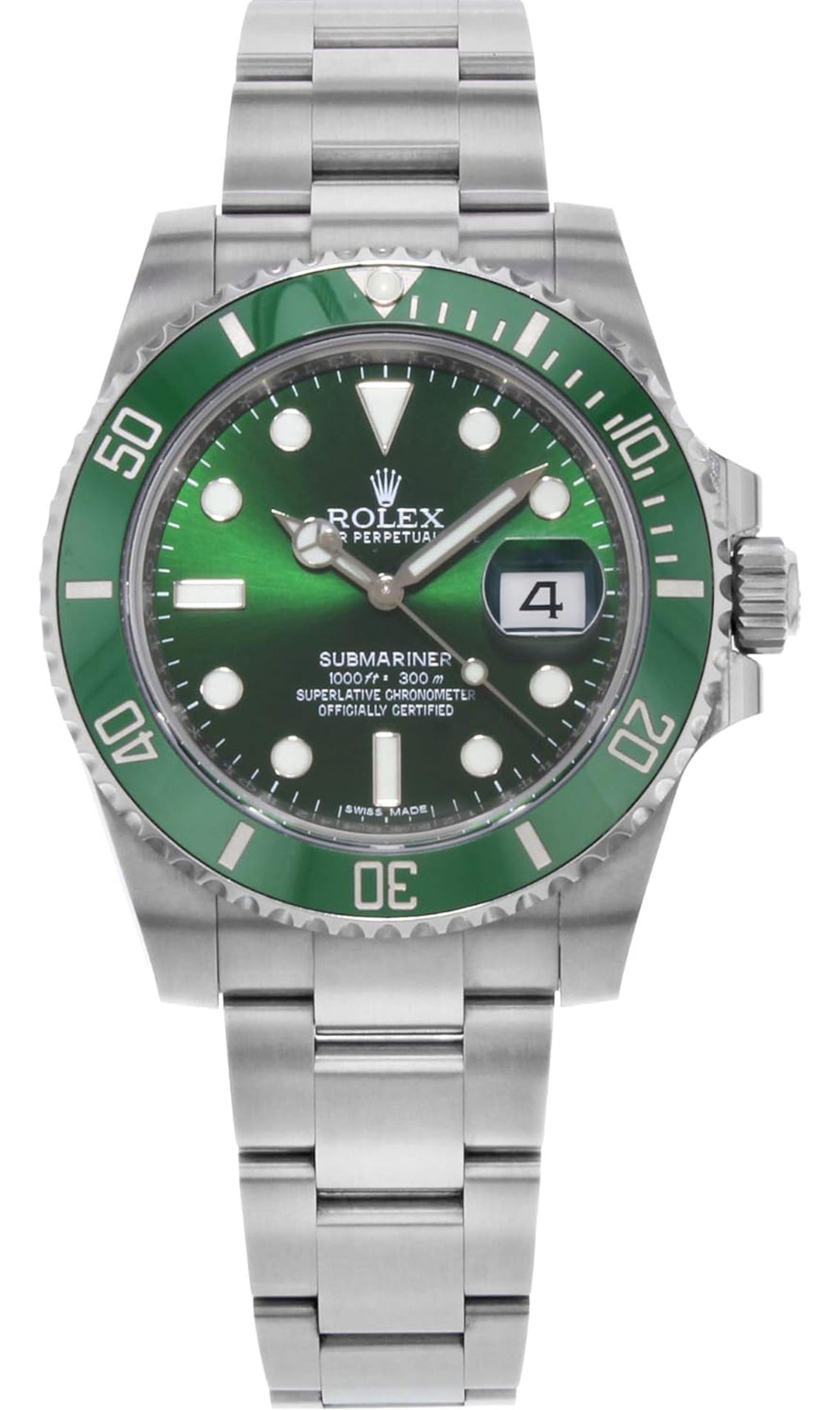 Brand New Rolex Submariner "Hulk" Green Dial Men's Luxury Watch M116610LV-0002