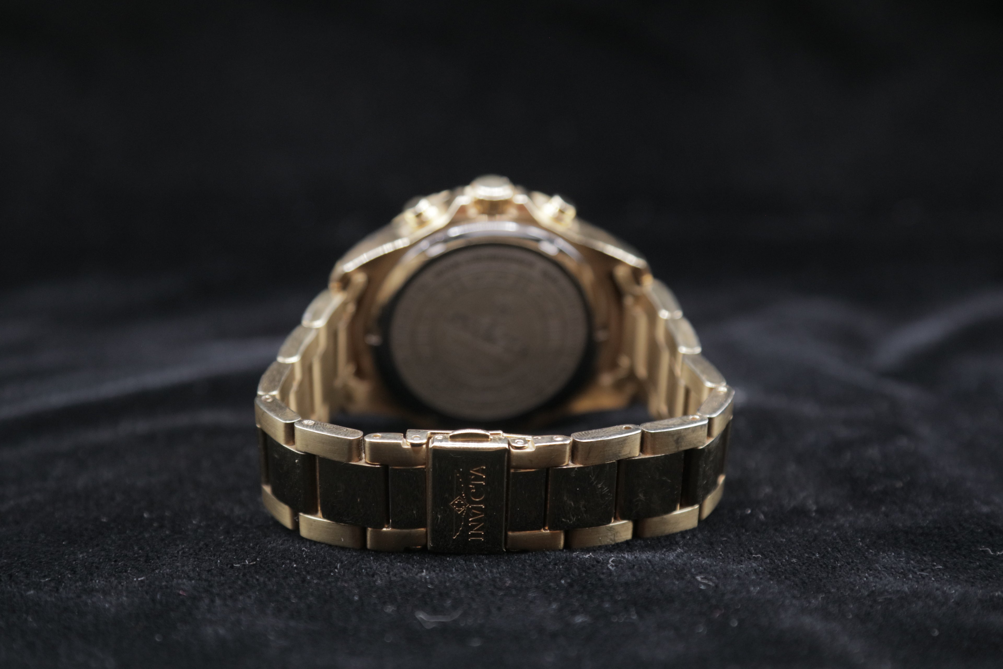Invicta Men’s Subaqua / Reserve - Gold-Tone Chronograph Watch – Roman Numeral Dial – Oversized Sport Bracelet - Pre-Owned