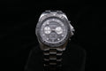 Argenti 2010s Men’s Stainless Steel Chronograph Watch – Black Dial, Tachymeter, Water Resistant - Pre-Owned