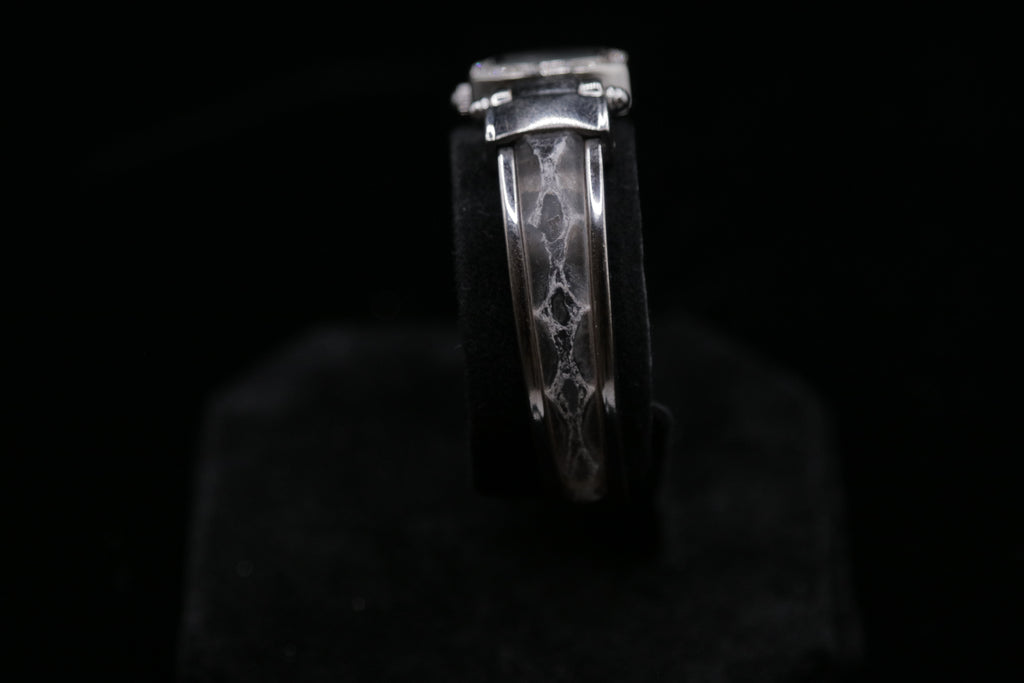 Silver-Tone Crystal Bezel Bangle Watch | Women's Quartz Dress Watch