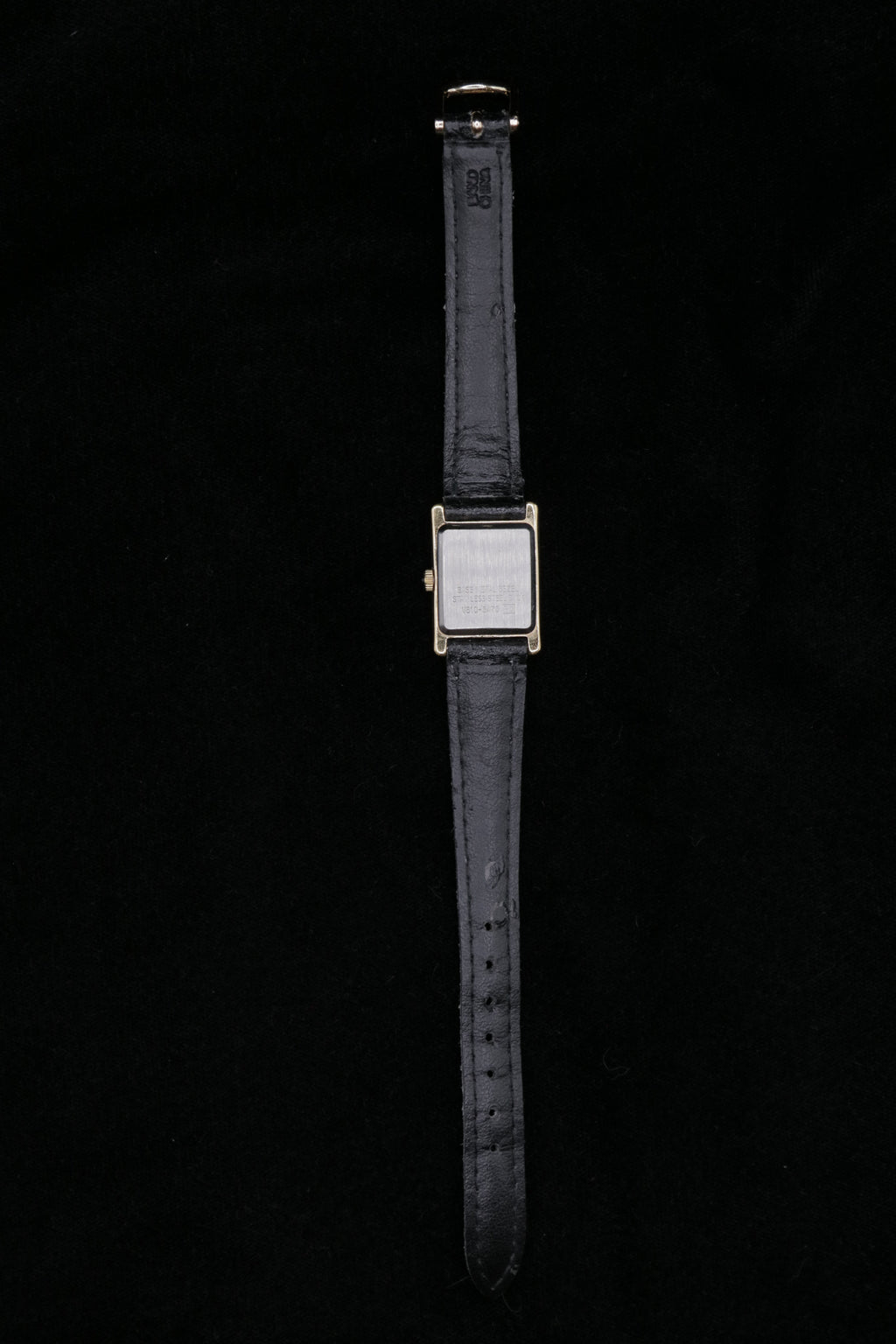 Vintage Disney Mickey Mouse Tank Watch – Gold Tone Rectangular Case – Quartz Character Watch