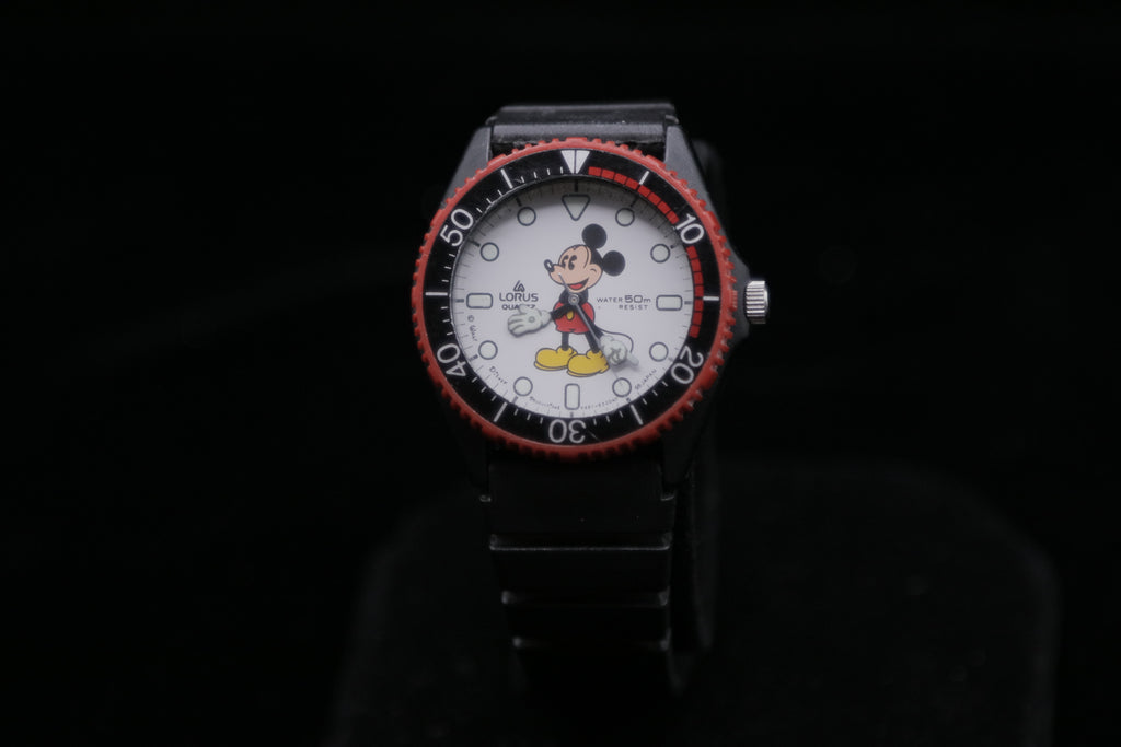 Pre-Owned Retro Lorus Mickey Mouse Quartz Watch-1990s